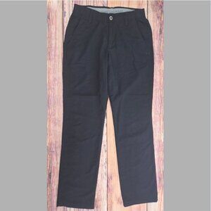 Under Armour Mens Black Taper Nylon Blend Golf Pants 30x32